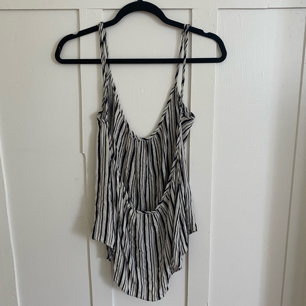 Flynn skye low back stripped shirt size L or 3